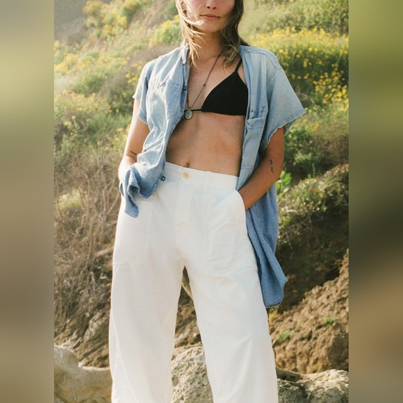 Imogene+Willie White Blake Military Trousers - Picture 1 of 14
